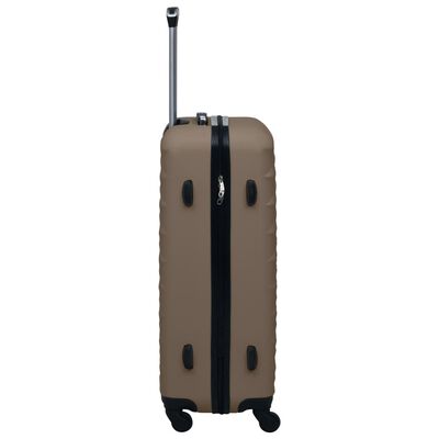 vidaXL 3-delige Harde kofferset ABS bruin