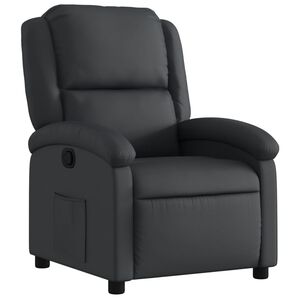 vidaXL Relaxfauteuil Zwart Echt Leer