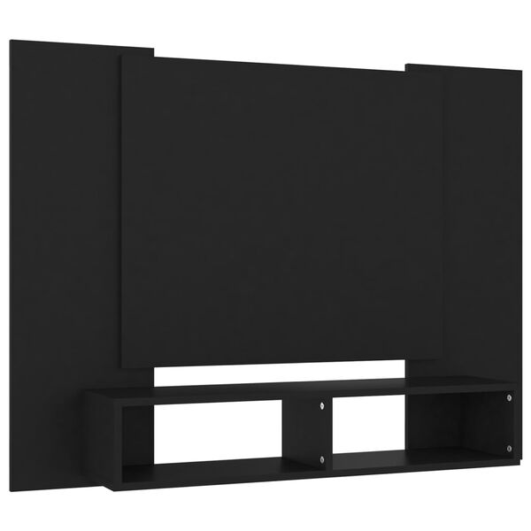 vidaXL Tv-wandmeubel 120x23,5x90 cm bewerkt hout zwart