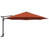 vidaXL Tuinparasol Terracotta 248 x 248 x 148 cm Polyester en staal