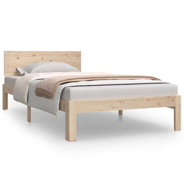 vidaXL Bedframe massief grenenhout 100x200 cm