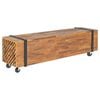 vidaXL Tv-meubel 110x30x32,5 cm massief teakhout