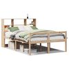 vidaXL Bed met boekenkast zonder matras massief grenenhout 140x190 cm