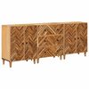vidaXL Opslagkasten 3 pcs Bruin 60 x 33,5 x 75 cm Massief Mango Hout