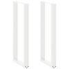 vidaXL Bartafelpoten 2 st U-vormig 40x(110-111) cm staal wit