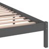 vidaXL Bedframe massief grenenhout grijs 200x200 cm
