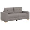 vidaXL Loveseat Bank Taupe 180x77x82 cm Stof