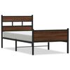 vidaXL Bedframe zonder matras bewerkt hout bruin eikenkleur 107x200 cm