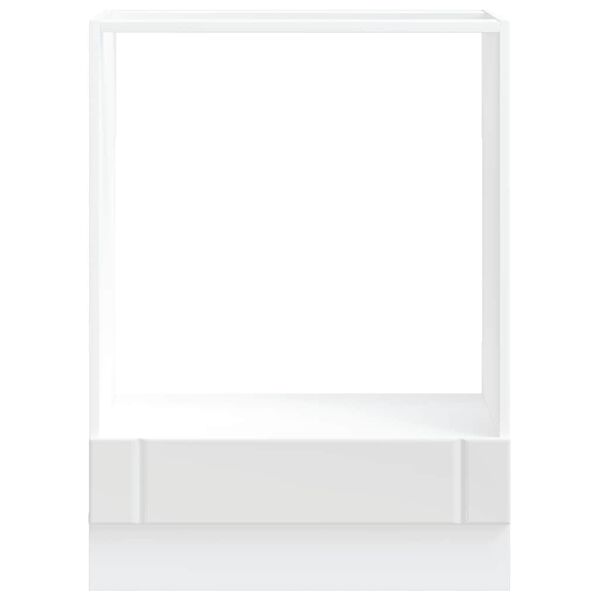 vidaXL Ovenkast Lucca bewerkt hout wit