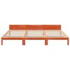 vidaXL Bedframe zonder matras 240x200 cm massief grenenhout wasbruin