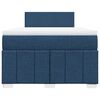 vidaXL Boxspring met matras stof blauw 120x190 cm