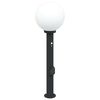 vidaXL Bolderarmatuur met sensor en stopcontact 80 cm zwart IP44