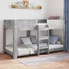 vidaXL Bunk Bed voor Kinderen Beton Grijs 100 x 200 cm Bewerkt hout