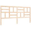 vidaXL Bedframe met hoofdbord massief hout
