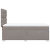 vidaXL Boxspring met matras stof taupe 80x200 cm