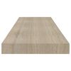 vidaXL Wandschappen zwevend 2 st 80x23,5x3,8 cm MDF eikenkleurig