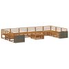 vidaXL Sofa-Sets 11 pcs Massief Acaciahout