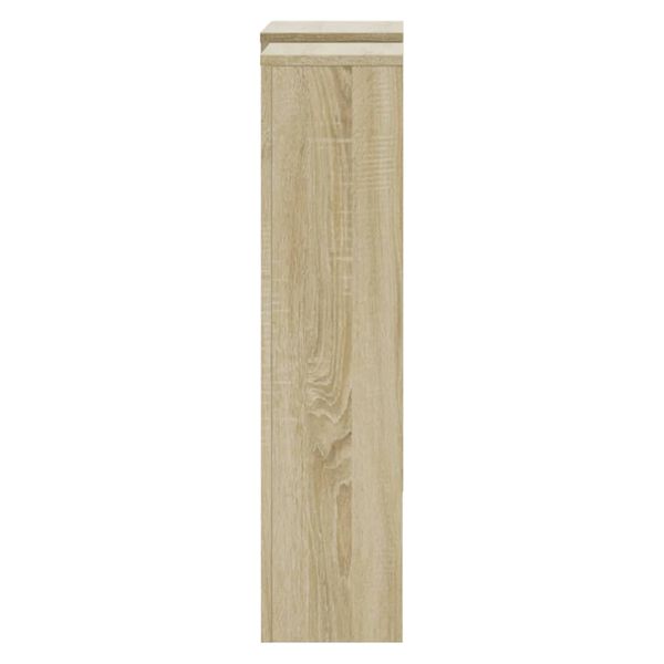 vidaXL Radiatorombouw 205x21,5x83,5 cm bewerkt hout sonoma eikenkleur