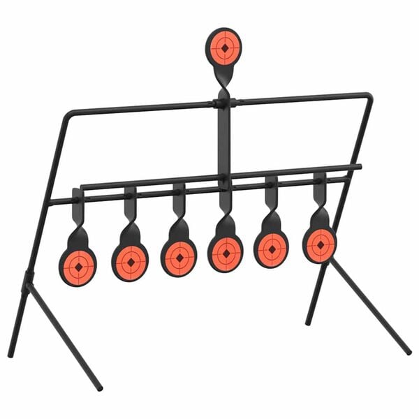 vidaXL Terugstellend Doel Zwart 38 x 20,5 x 33 cm Staal
