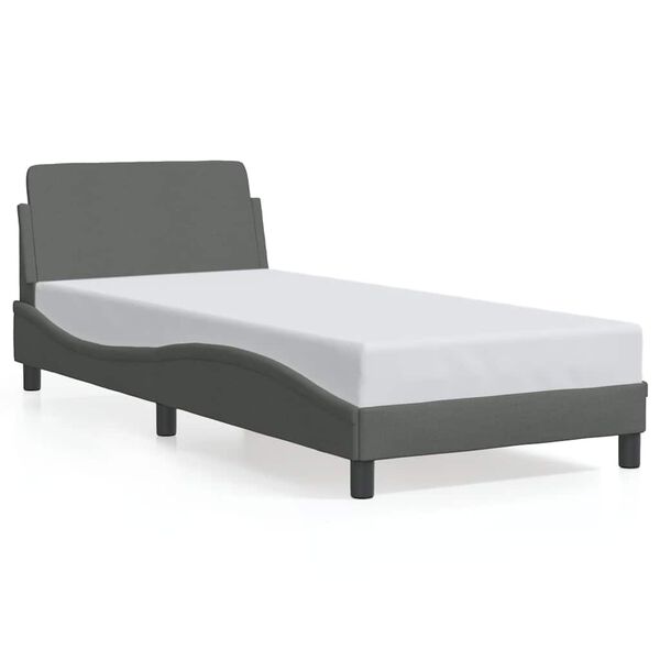 vidaXL Bedframe "Dover" 80x200 cm stof donkergrijs