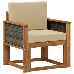vidaXL Buiten Midden Sofa Massief Acaciahout Naturel