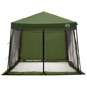 vidaXL Camping Tent Set met dak met opslag 2 pcs Groen Taffeta en Stof
