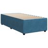 vidaXL Boxspring met matras fluweel donkerblauw 80x200 cm