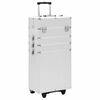 vidaXL Make-up trolley aluminium zilverkleurig
