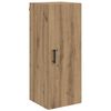 vidaXL Highboard Artisan Eiken 34,5 x 34 x 180 cm Bewerkt hout