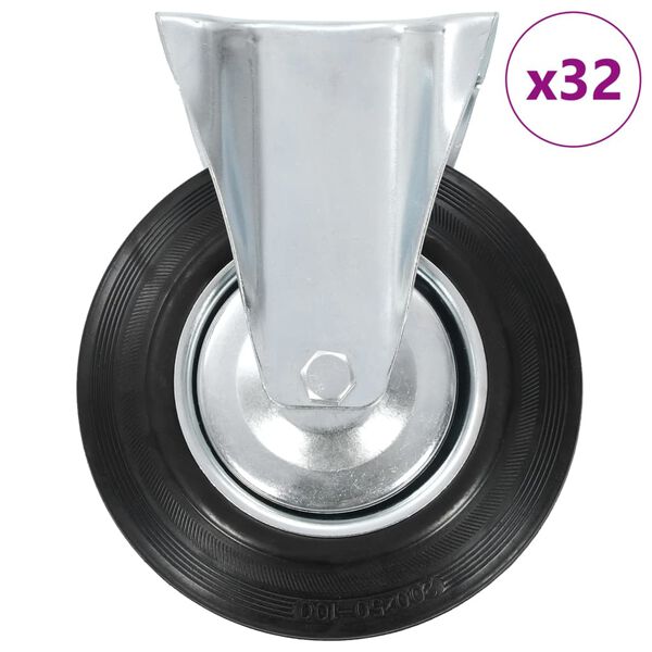 vidaXL 32 st Wielen vast 200 mm