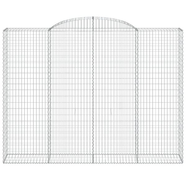 vidaXL Schanskorven 10 st gewelfd 300x50x220/240 cm ijzer