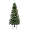 vidaXL Kunstkerstboom met 300 LED met standaard Groen 240 cm PE en PVC