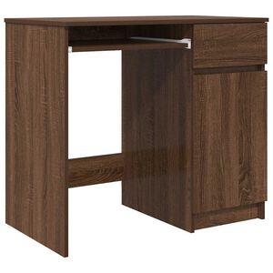 vidaXL Bureau 86x49x76 cm spaanplaat bruin eikenkleurig