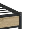 vidaXL Bedframe zonder matras metaal sonoma eikenkleurig 150x200 cm