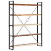 vidaXL Boekenkast met 5 schappen 140x30x180 cm massief gerecycled hout