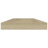 vidaXL Wandschappen 4 st 40x10x1,5 cm bewerkt hout sonoma eikenkleurig