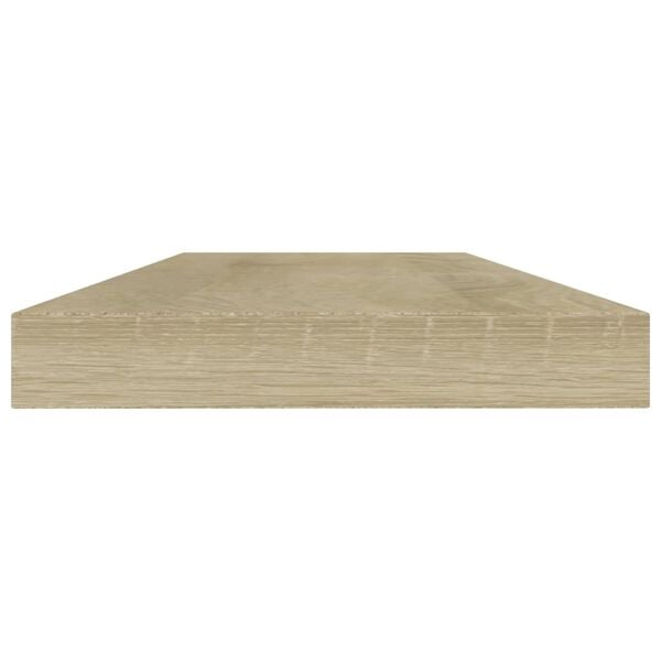 vidaXL Wandschappen 4 st 40x10x1,5 cm bewerkt hout sonoma eikenkleurig