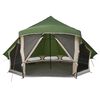 vidaXL Familie Tipi Tent met dak Groen 508 x 470 x 300 cm