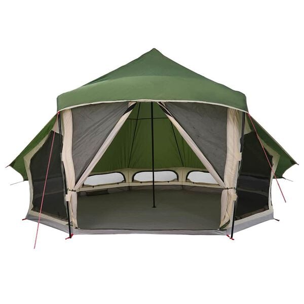 vidaXL Familie Tipi Tent met dak Groen 508 x 470 x 300 cm