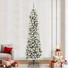 vidaXL Kunstkerstboom met 300 LED Wit 240 cm PVC en Metaal en Plastic