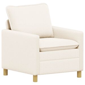 vidaXL Bank Cr&egrave;mekleurig 76 x 81 x 87,5 cm Stof