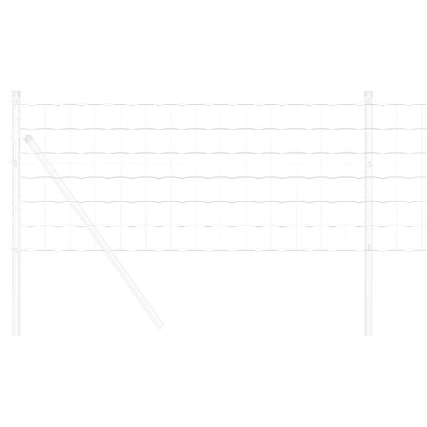 vidaXL Euro Hek Zilver 0.6 x 10 m Warmverzinkt ijzer