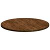 vidaXL Tafelblad Donkerbruin &Oslash; 90 x 2,5 cm Massief Eikenhout