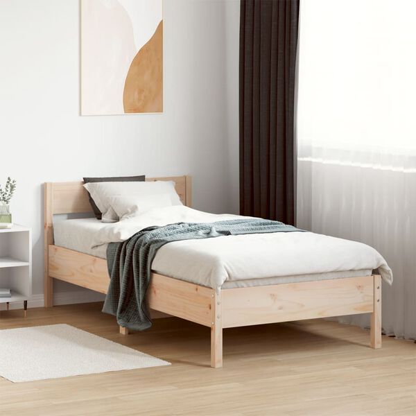 vidaXL Bedframe zonder matras massief grenenhout 90x190 cm