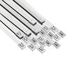 vidaXL Kabelbinders 25 st 7,9 x 200 mm zilver