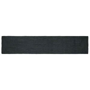 vidaXL Gebied Tapijt Donkergrijs 80 x 400 cm Jute