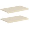 vidaXL Raamkozijnen 2 st Wit 70 x 30 x 2 cm Massief Eikenhout