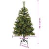 vidaXL Kunstmatige Scharnier Kerstboom met Cones Groen 150 cm