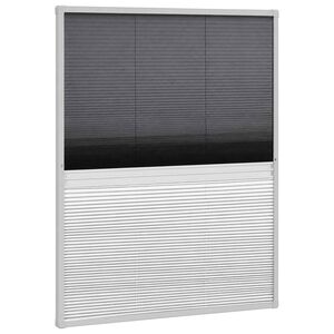 vidaXL Raamhor pliss&eacute; met verduistering 60x80 cm aluminium