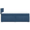 vidaXL Boxspring met matras stof blauw 100x200 cm